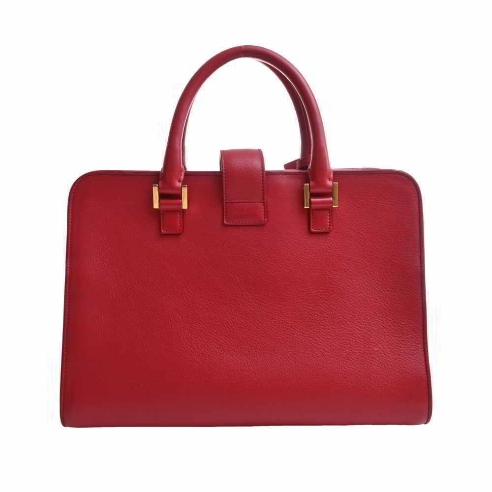 Saint Laurent Leather Baby Cabas 2way Handbag Red - Picture 2 of 9